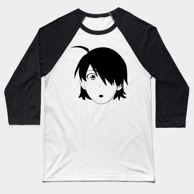 Bakemonogatari Araragi Koyomi Baseball T-Shirt by Bukeater